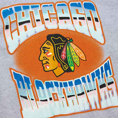  (Mitchell & Ness Stateside Pastel Short Sleeve T-Shirt - Chicago Blackhawks - Adult)