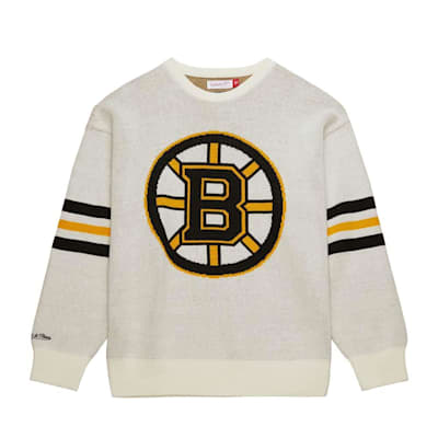  (Mitchell & Ness Retro Helmet Sweater - Boston Bruins - Adult)