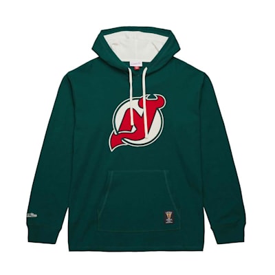  (Mitchell & Ness Thermal Hooded Long Sleeve - New Jersey Devils - Adult)