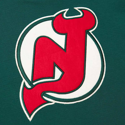  (Mitchell & Ness Thermal Hooded Long Sleeve - New Jersey Devils - Adult)