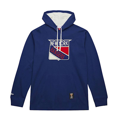  (Mitchell & Ness Thermal Hooded Long Sleeve - New York Rangers - Adult)
