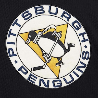 (Mitchell & Ness Thermal Hooded Long Sleeve - Pittsburgh Penguins - Adult)
