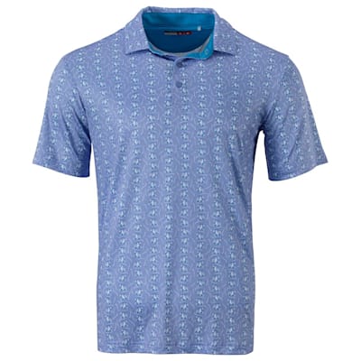 Pure Hockey Cart Cruiser Print Golf Polo - Adult