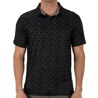  (Pure Hockey Player Print Golf Polo - Adult)