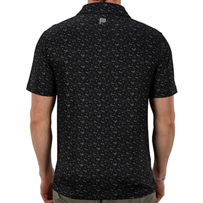  (Pure Hockey Player Print Golf Polo - Adult)