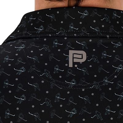  (Pure Hockey Player Print Golf Polo - Adult)