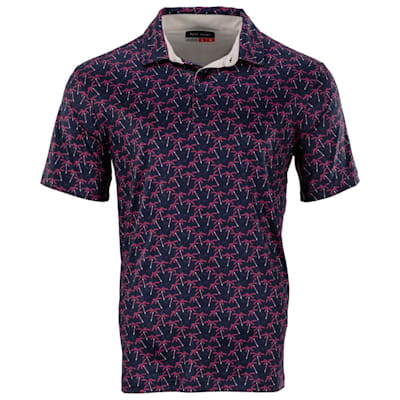 Pure Hockey Palm Stick Print Golf Polo - Adult