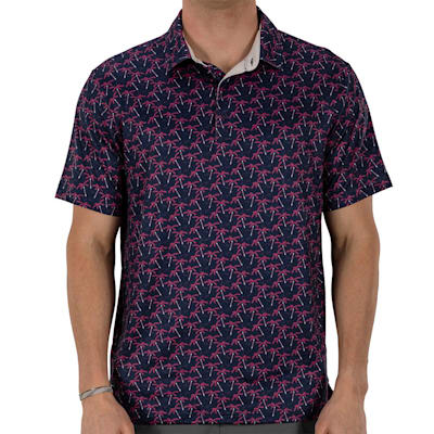 Pure Hockey Palm Stick Print Golf Polo - Adult