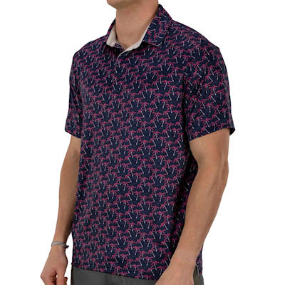 Pure Hockey Palm Stick Print Golf Polo - Adult