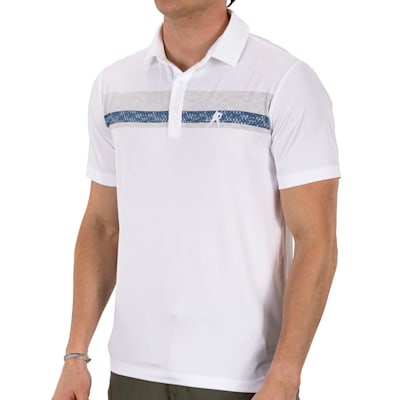  (Pure Hockey Player Stripe Golf Polo - Adult)