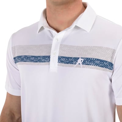  (Pure Hockey Player Stripe Golf Polo - Adult)