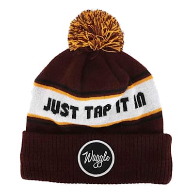 Waggle Golf Just Tap It In Knit Pom Hat Adult Pure Hockey Equipment