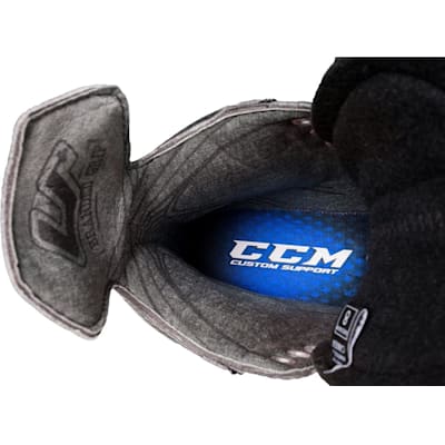 Branded Grip Helps Keep Your Foot Locked In (CCM U + Crazy Light Royal Ice Skates - Senior)