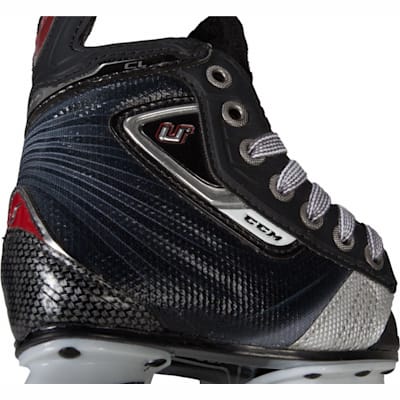 Boot View (CCM U + Crazy Light Ice Skates - Youth)