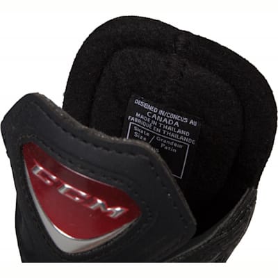 Heel Tongue View (CCM U + Crazy Light Ice Skates - Youth)