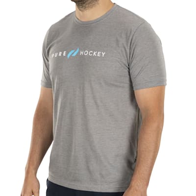  (Pure Hockey Classic Tee 1.0 - Heather Grey - Adult)
