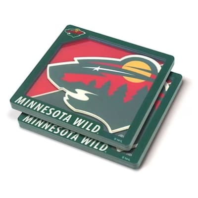  (YouTheFan 3D Logo Series Coaster - Minnesota Wild)