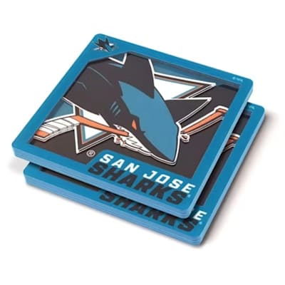  (YouTheFan 3D Logo Series Coaster - San Jose Sharks)