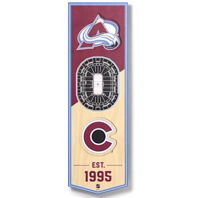  (YouTheFan 3D Stadium Banner 6x19 - Colorado Avalanche)