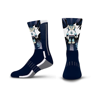  (For Bare Feet Mascot Kapow Sock - Seattle Kraken - Youth)
