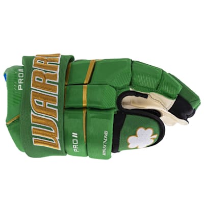  (Warrior Pro II VIP Shamrock Hockey Gloves - Senior)