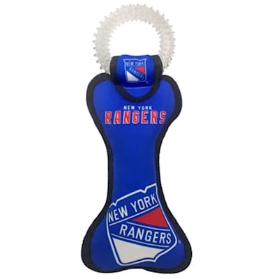  (Pets First Dental Rings Tug Toy - NY Rangers)