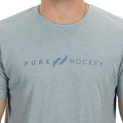  (Pure Hockey Classic Tee 1.0 - Stone Washed Denim - Adult)
