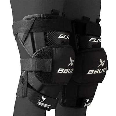  (Bauer Elite Goalie Knee Guards - Intermediate)