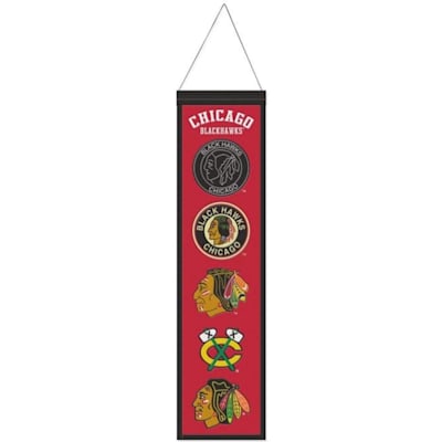  (Wincraft Logo Evolution Wool Banner - Chicago Blackhawks)