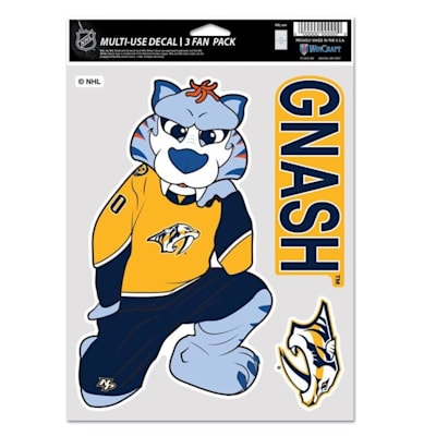  (Wincraft Mascot Decal 3 Fan Pack - Nashville Predators)