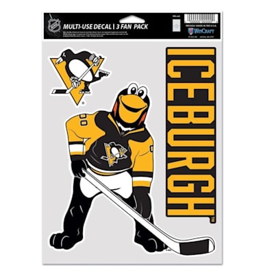  (Wincraft Mascot Decal 3 Fan Pack - Pittsburgh Penguins)