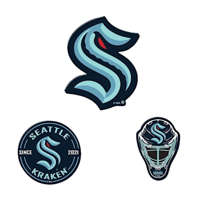  (Wincraft 3 Pack Premium Acrylic Magnet - Seattle Kraken)