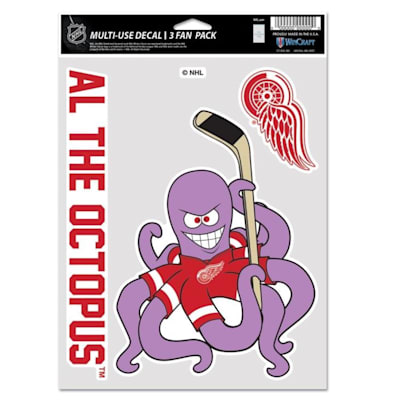  (Wincraft Mascot Decal 3 Fan Pack - Detroit Red Wings)