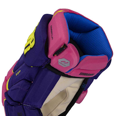  (Warrior VIP 90s Color Pop Hockey Gloves - Junior)