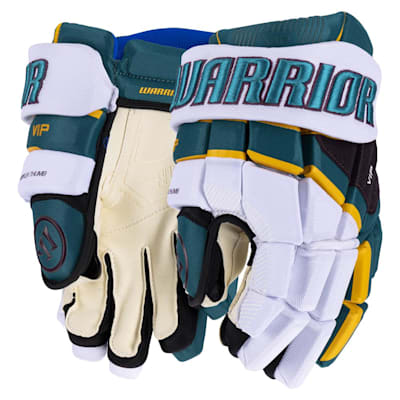  (Warrior VIP Ducks Throwback Hockey Gloves - Junior)