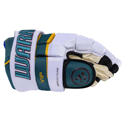  (Warrior VIP Ducks Throwback Hockey Gloves - Junior)