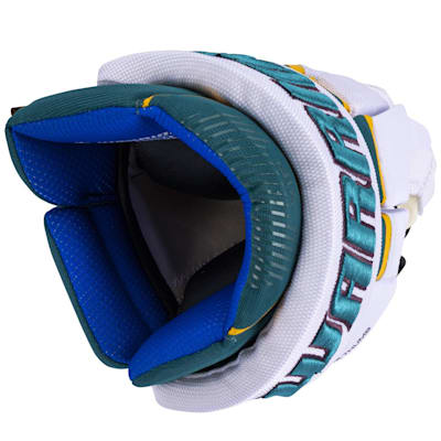  (Warrior VIP Ducks Throwback Hockey Gloves - Junior)