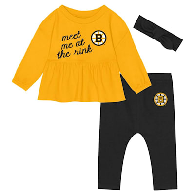 (Outerstuff Rink Queen 3 Piece Set - Boston Bruins - Infant)