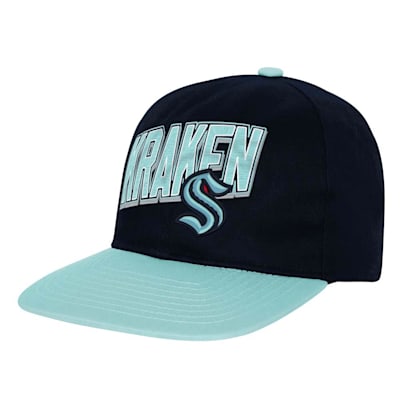  (Outerstuff Essentials Deadstock Snapback Hat - Seattle Kraken - Youth)