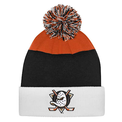  (Outerstuff Essentials Knit Pom Hat - Anaheim Ducks - Youth)
