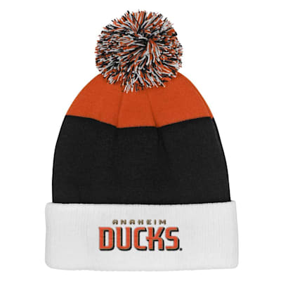  (Outerstuff Essentials Knit Pom Hat - Anaheim Ducks - Youth)