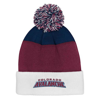  (Outerstuff Essentials Knit Pom Hat - Colorado Avalanche - Youth)