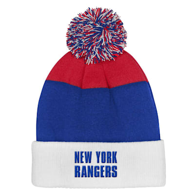  (Outerstuff Essentials Knit Pom Hat - New York Rangers - Youth)