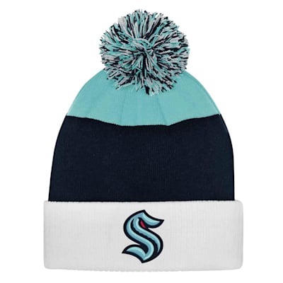  (Outerstuff Essentials Knit Pom Hat - Seattle Kraken - Youth)