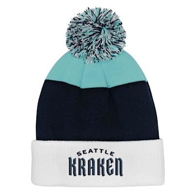  (Outerstuff Essentials Knit Pom Hat - Seattle Kraken - Youth)