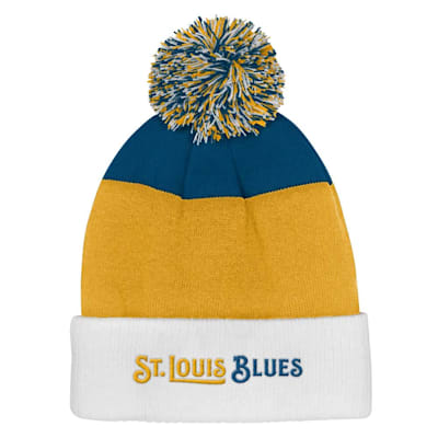  (Outerstuff Essentials Knit Pom Hat - St. Louis Blues - Youth)