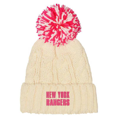  (Outerstuff Girls Knit Pom Hat - New York Rangers - Girls)