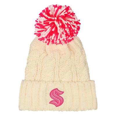  (Outerstuff Girls Knit Pom Hat - Seattle Kraken - Girls)