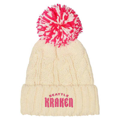  (Outerstuff Girls Knit Pom Hat - Seattle Kraken - Girls)