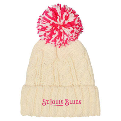  (Outerstuff Girls Knit Pom Hat - St. Louis Blues - Girls)